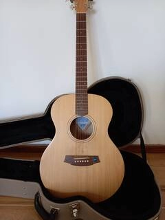 vendo chitarra cole clark modello an1e-bm con custodia originale