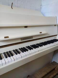 pianoforte acustico bianco verticale zimmermann leipzig / ddr