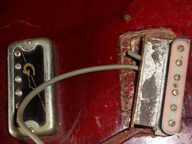 vintage 1960 gretsch hi-lo-tron pickup parti originali