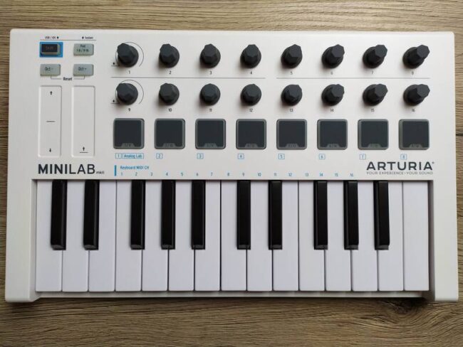 tastiera midi 25 tasti arturia minilab mkii