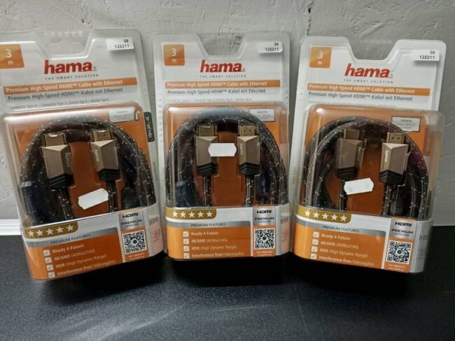 hdmi premium hight speed “hama” cavi 3 mt cadauno