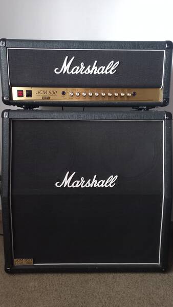 marshall jcm900 100w hi gain dual reverb + cassa 1960