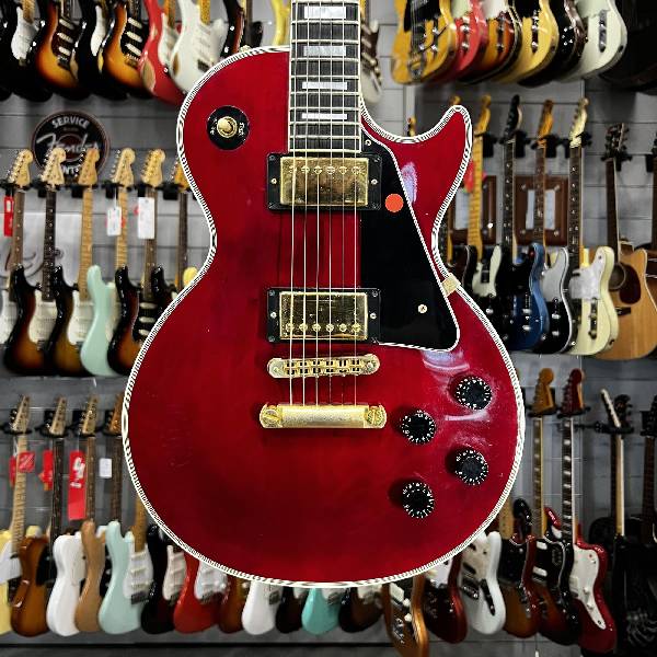 gibson - les paul custom wine red gold hardware ebony fingerboard - spedizione gratis