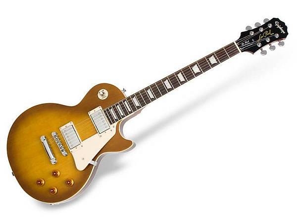 epiphone les paul standard plain top honey burst (hb) con pickup alnico