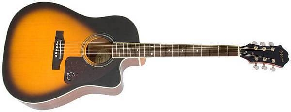 epiphone aj-220sce vintage sunburst - chitarra acustica elettrificata