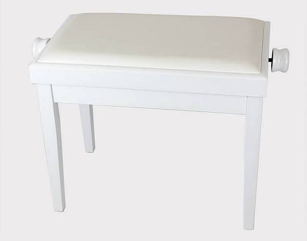 weisbach pj-018-wh - panchetta per pianoforte in legno - colore bianco