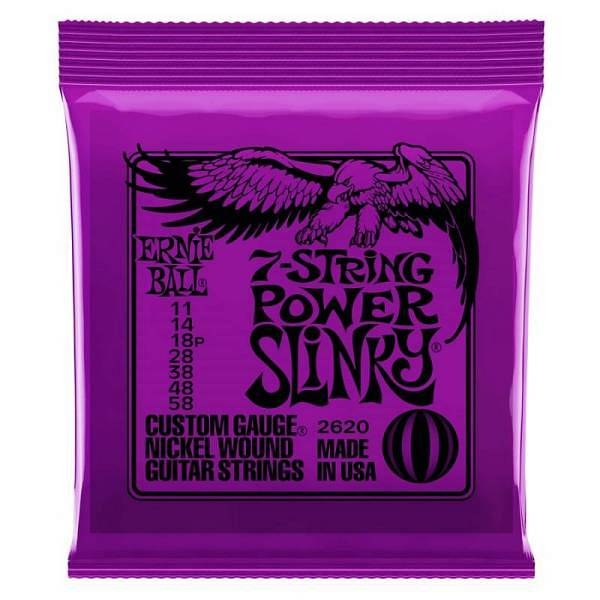 ernie ball 2620 nickel wound power slinky 11-58