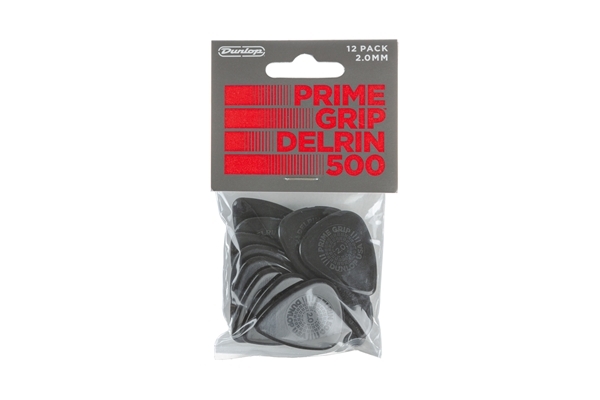 dunlop 450p200 prime grip delrin 500 2.0 mm player's pack/12
