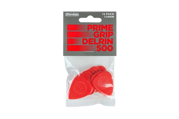 dunlop 450p114 prime grip delrin 500 1.14 mm player's pack/12