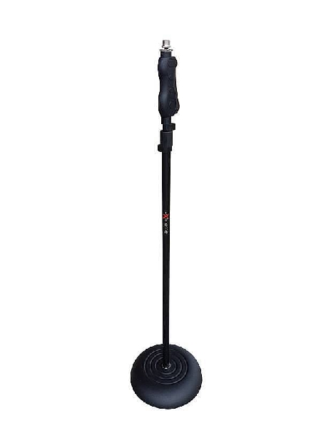 extreme ms one hand - asta microfono dritta base rotonda in ghisa one hand