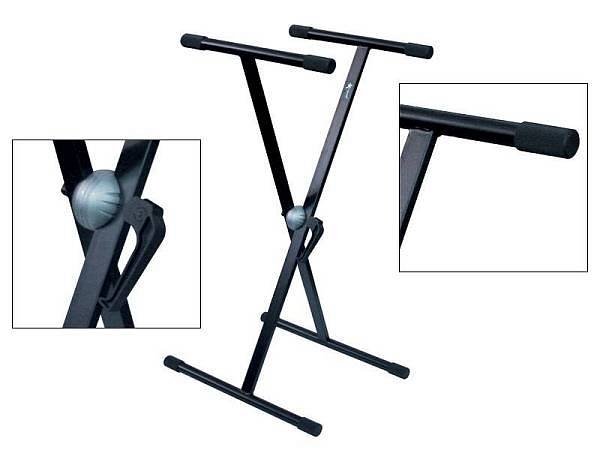 extreme cavalletto per tastiera pianoforte o consolle a x semplice - supporto stand - ksx