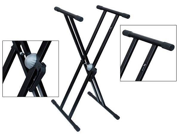 extreme cavalletto per tastiera pianoforte o consolle a x doppia - supporto stand - ksxx