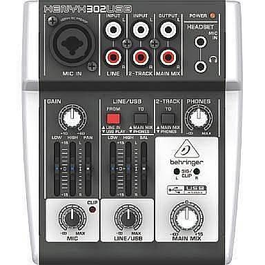 behringer xenyx 302 usb - mixer compatto 1 xlr e usb