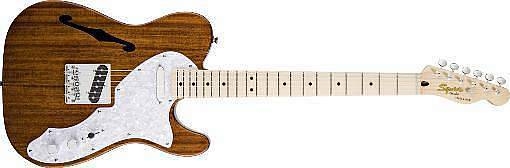 squier by fender classic vibe telecaster thinline mn natural