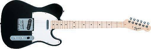 squier by fender affinity telecaster mn black