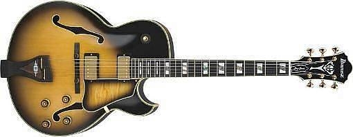 ibanez lgb300vys vintage yellow sunburst - george benson signature