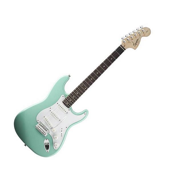 squier by fender affinity stratocaster lrl surf green ultima disponibile!!!
