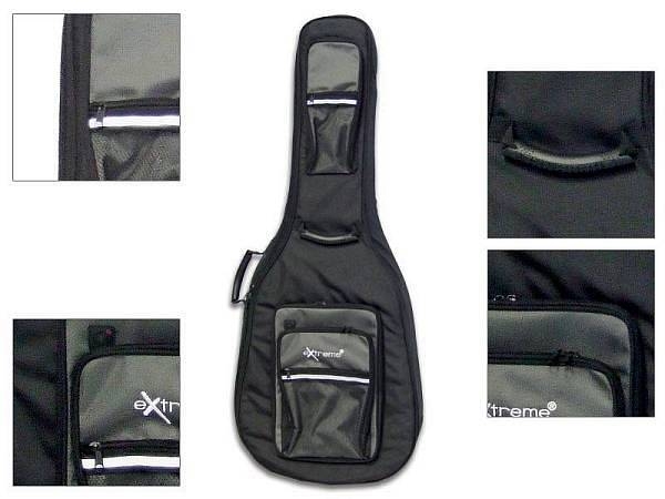 extreme custodia imbottita per chitarra elettrica super resistente - 20 mm - 807g