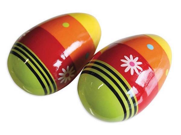 extreme egg shaker in legno - ovetti colorati - m1011a