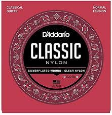 d'addario ej27n silver wound - set di corde per chitarra classica