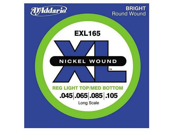 d'addario exl165 nickel round wound - 45-105 - set di corde per basso elettrico