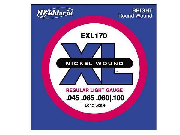 d'addario exl170 nickel round wound - 45-100 - set di corde per basso elettrico
