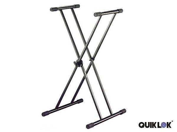 quik lok t20bk - supporto a doppia x per tastiera e pianoforte digitale