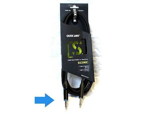 quik lok sonic solutions one-sil 5 - cavo jack high definition con switchplug - made in italy