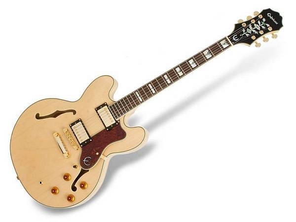 epiphone sheraton ii - natural - stile 335