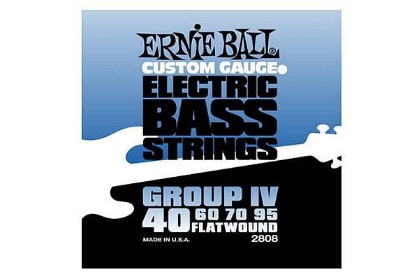 ernie ball 2808 - group iv flatwound - corde lisce per basso elettrico - 40-95