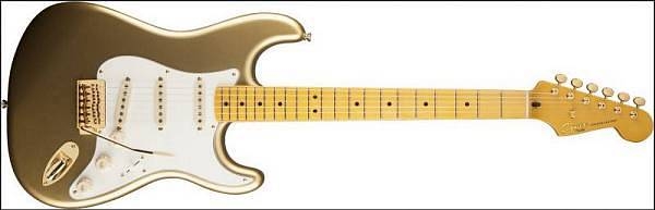 squier by fender 6th anniversary classic vibe '50s strat aztec gold