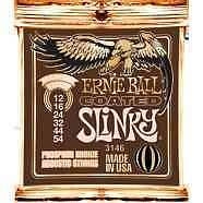 ernie ball 3146 - medium light coated slinky - muta per chitarra acustica 12-54