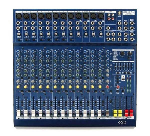 xxl inside mcl16pro - mixer passivo con effetti - 16 canali