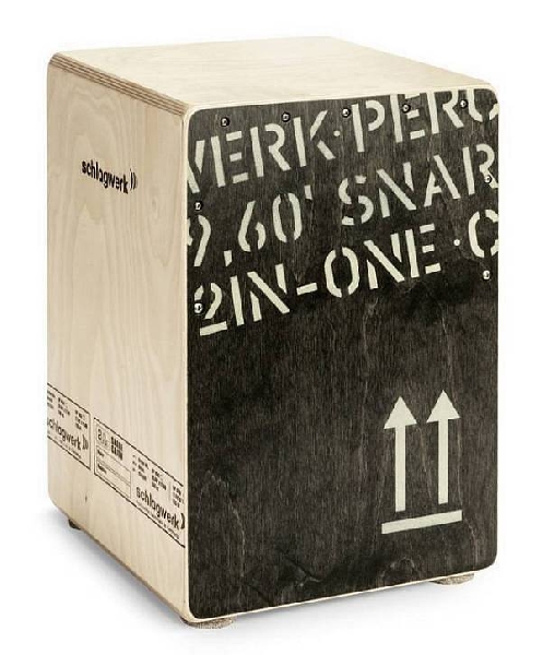 schlagwerk cp 403 blk - 2inone snare cajon black edition - medium
