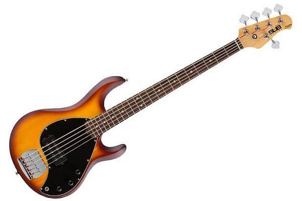 sterling by music man ray5-hbs - honey burst satin