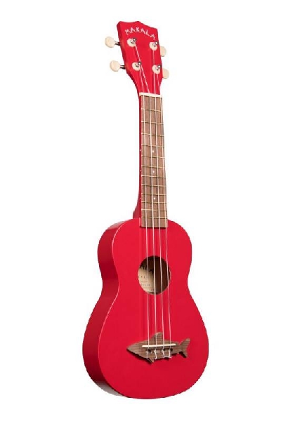kala makala mk-ss/red - ukulele soprano shark red sea - con borsa