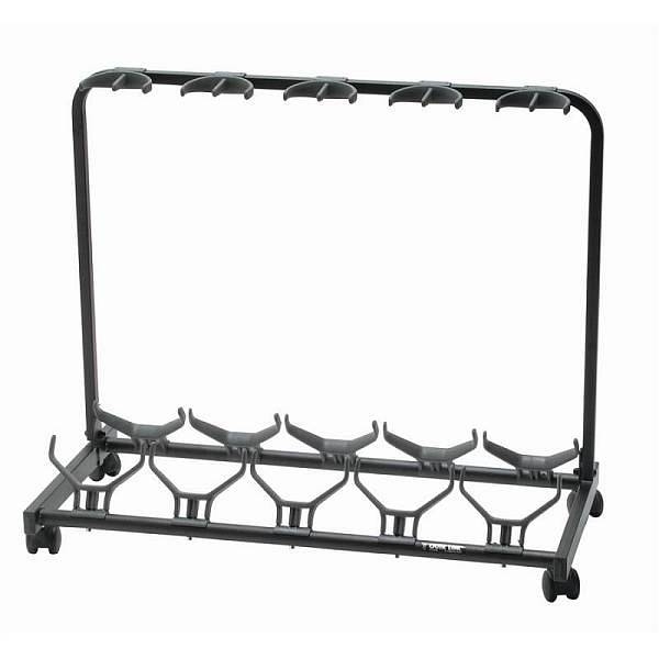 quik lok gs-450 - rastrelliera 5 chitarre con ruote
