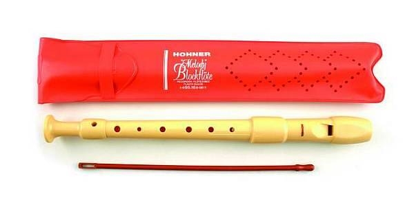 hohner 9516 flauto dolce foderina arancione