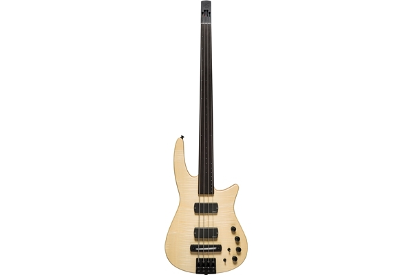 ns design ns cr4-bg-nas-fl basso elettrico 4 corde fretless, natural satin