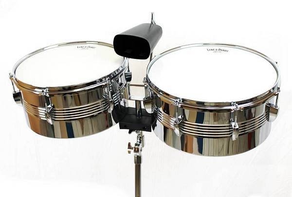 luke & daniel tbs1314 - timbales e cowbell con supporto
