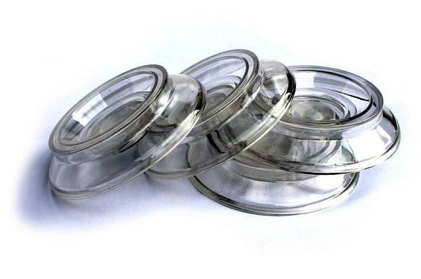weisbach caster cup - set piattini trasparenti per pianoforte