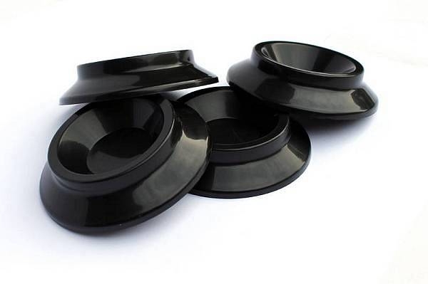 weisbach caster cup - set piattini neri per pianoforte