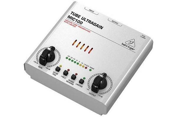 behringer mic100 - preamplificatore microfonico valvolare