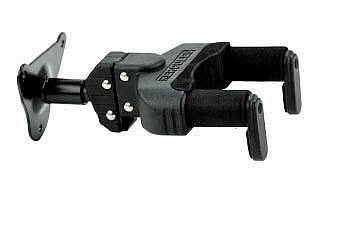 hercules gsp39wb - gancio da parete con bloccaggio automatico per chitarra o basso
