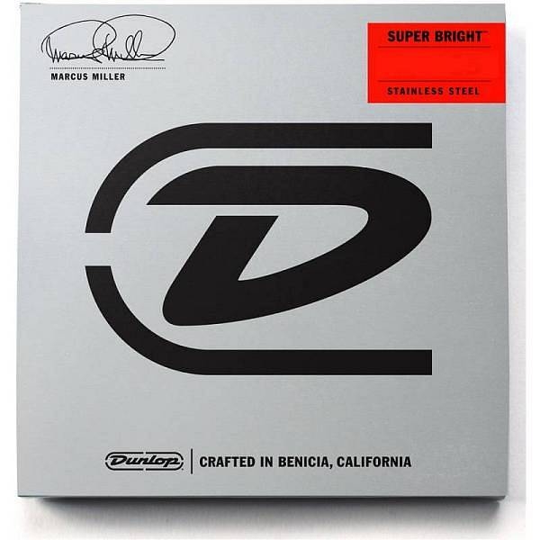 dunlop dbmms45125 marcus miller super bright steel medium 5 corde