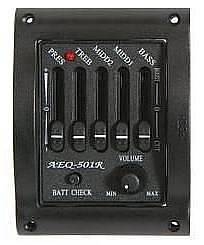 roling's aeq-501r kit completo preamplificatore per chitarra acustica