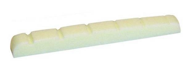 parts planet ne433iv - capotasto stratocaster slotted fondo dritto avorio