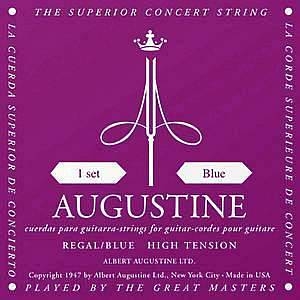 augustine regal blue - corde alta tensione per chitarra classica