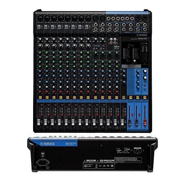 yamaha mg 16 xu - mixer 16 canali usb con alimentazione phantom ed effetti