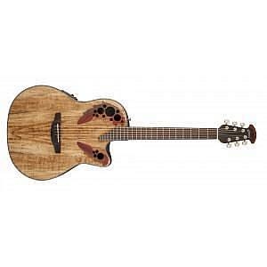 ovation ce 44 p-sm celebrity elite plus mid cutaway natural spalted maple
